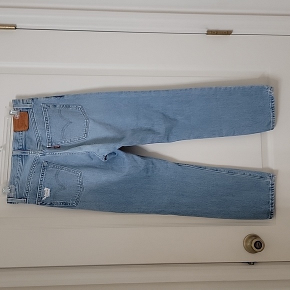 Levi's Size 25 Waist 501 Original Cropped Ripped Women's Jeans, Exc. Used Cond. - Picture 13 of 14